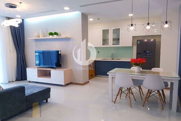 Vinhomes Central Park Apartment – 02 bedrooms are designed with reasonable space.