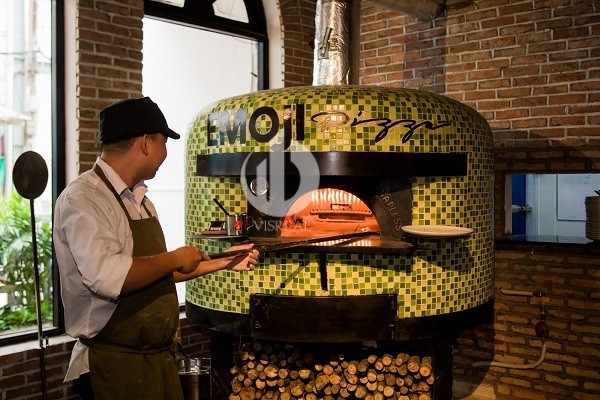 Emoji - a restaurant of handmade pizza, wood-fired oven in Saigon