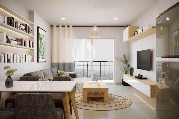 Saigon Royal Apartment - 1-bedroom apartment with Scandinavian design with white color is the dominant.