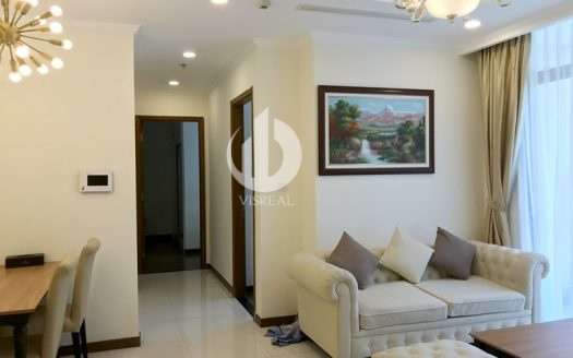 Vinhomes Central Park Apartment For Rent - 2 Brs, Simi-Classic Furniture, Open View