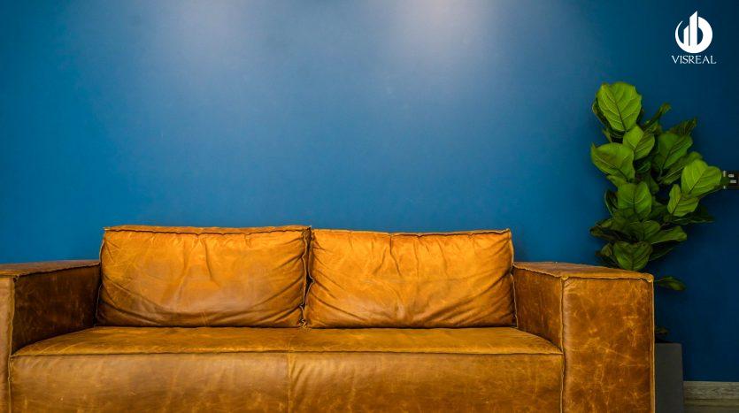 Sofa and color contrast