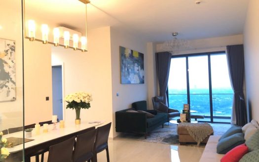 Apartment for rent in Q2 Thao Dien - Living room and dining table