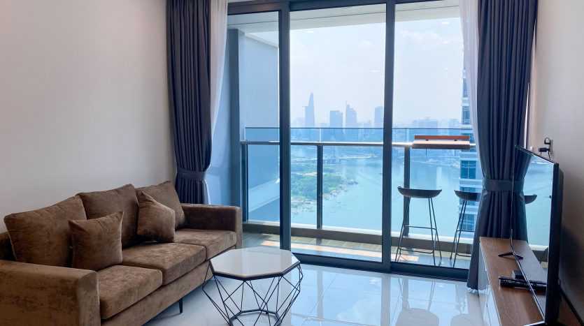 Sunwah Pearl - Golden House apartment for rent - Living room