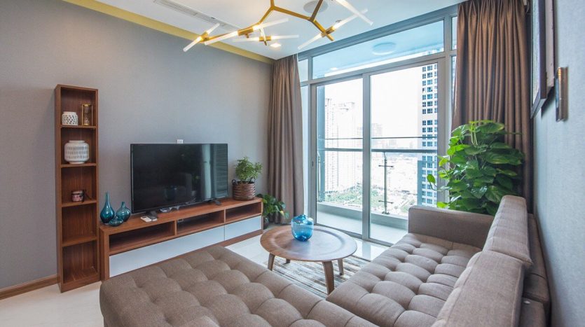 Vinhomes Central Park 6 apartment for rent - Living room