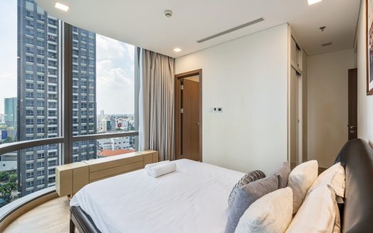 Bedroom with wide angle view