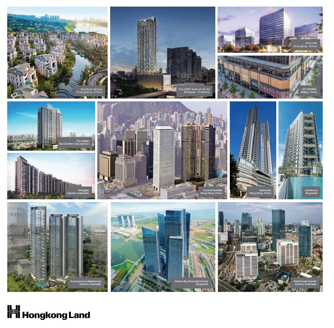 Outstanding projects of Hongkong Land