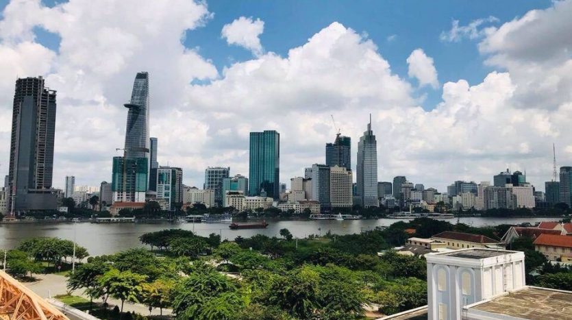 Marvelous view of the Saigon River