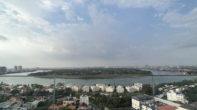 Panoramic view of the Saigon River