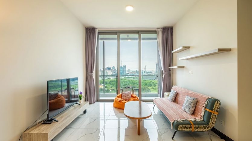 The apartment for rent in Empire City – Combination of design style and fascinating views