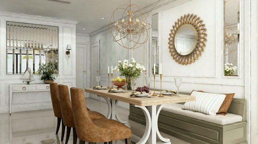 Sophisticated dining table