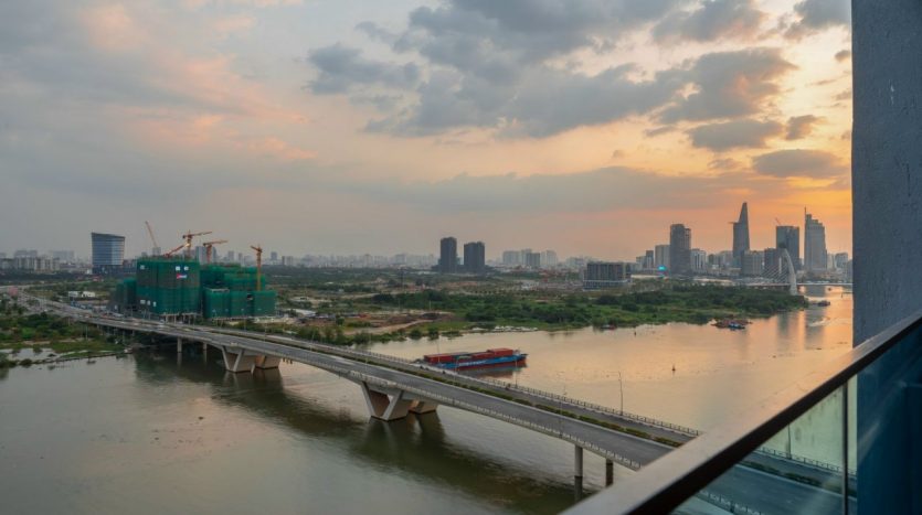 Poetic view of the Saigon River