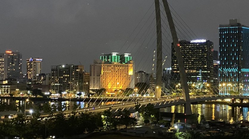 Amazing view of Saigon by night