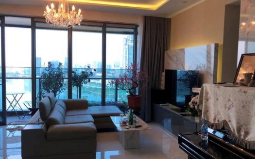 Fully furnished apartment for sale in Sunwah Pearl - 2 bedrooms with nice river view