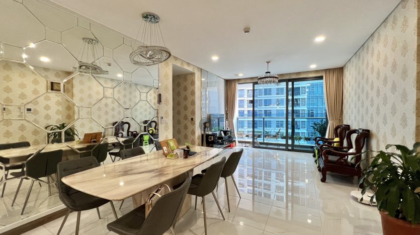 Sunwah Pearl 3 bed apartment for rent in Ho Chi Minh - Modern and unique design