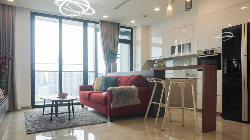 3 bedroom apartment for rent in Ho Chi Minh - High floor, Landmark 81 view