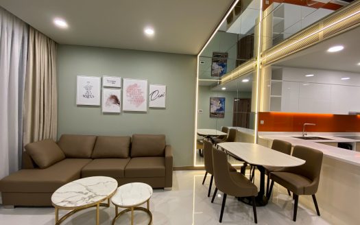 Apartment for rent in Binh Thanh | Sunwah Pearl - New furniture, cozy space
