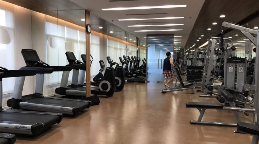 Fitness center at Sala apartment