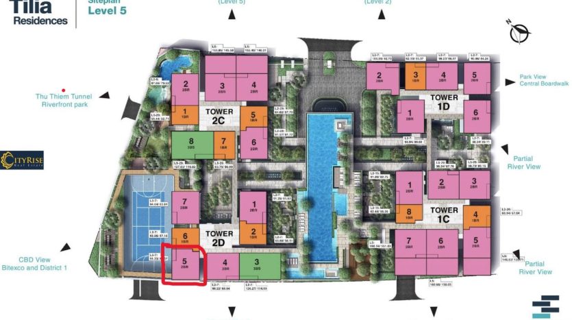 Tilia Empire City layout