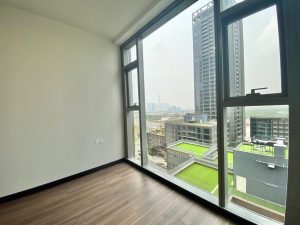 Comfortbal bedroom with cool view
