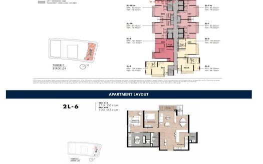 Layout 2L-6 Metropole apartment