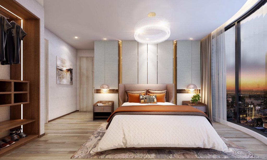 Thao Dien Green 3-bedroom layout master bedroom