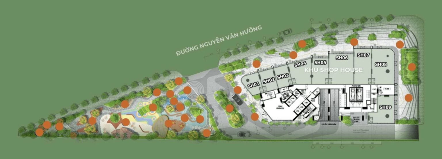 Shophouse layout of Thao Dien Green