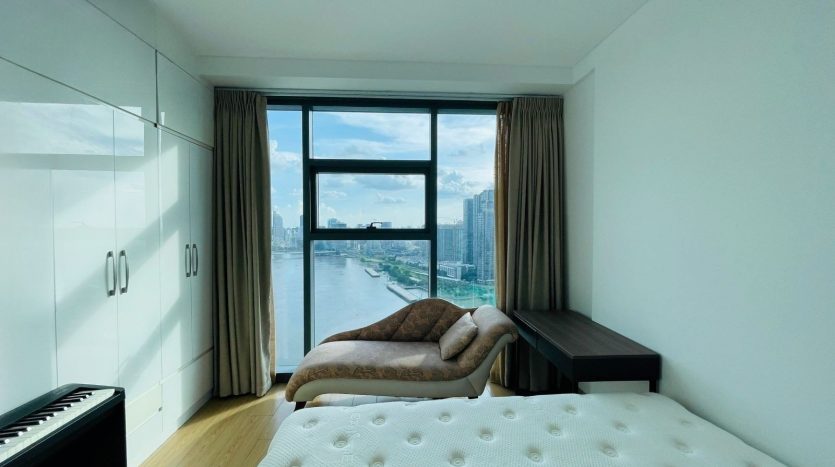 Comfortable bedroom with nice view