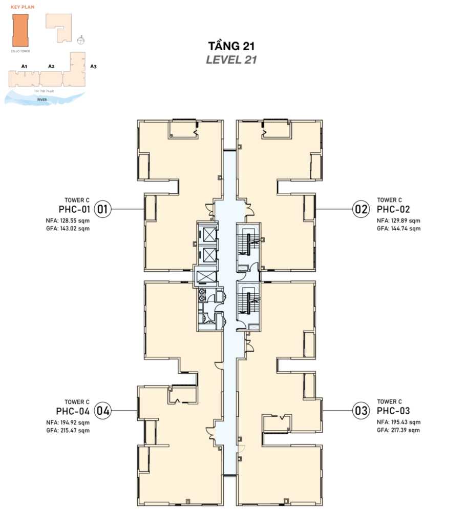 De La Sol - Cello tower layout