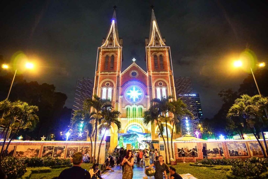 Notre Dame Cathedral famous check-in place to celebrate Christmas in Ho Chi Minh City