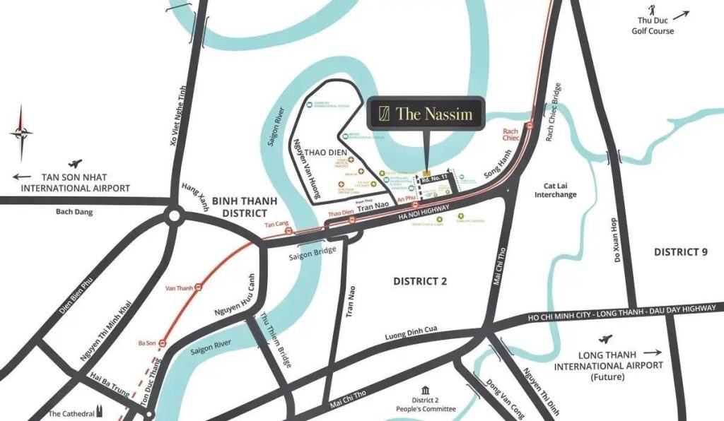 Location of Nassim Thao Dien