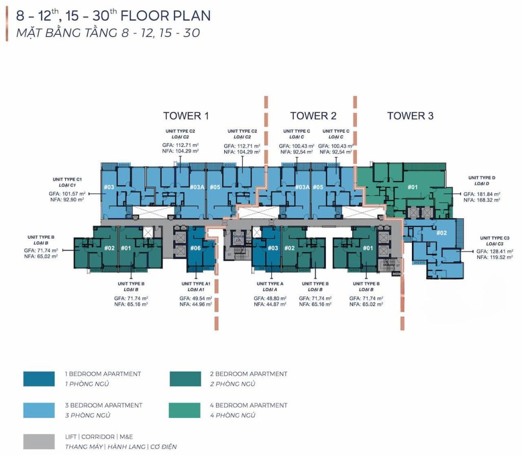 Q2 Thao Dien apartment layout