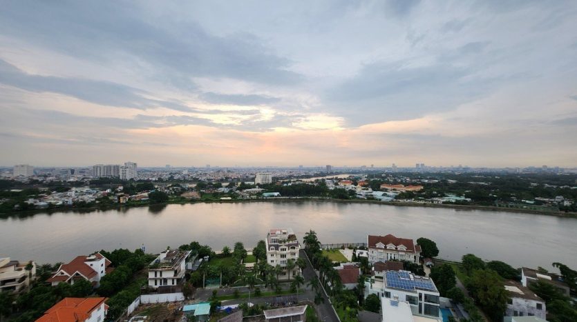 Romantic river view from Thao Dien Green
