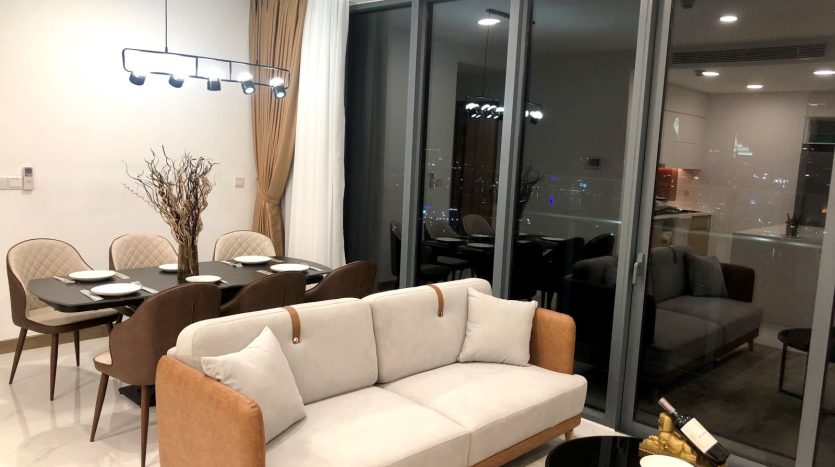 Plush sofa and cozy atmosphere