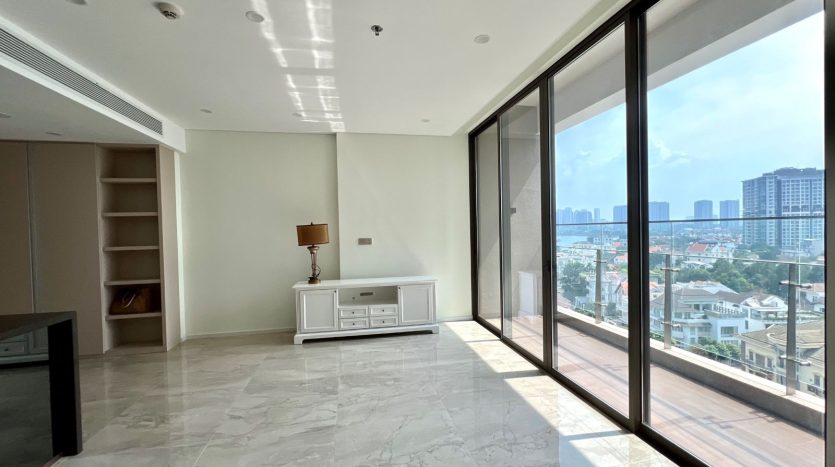 open living space with big balcony