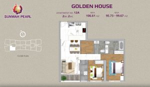 Golden House 2 bedroom layout No.12A