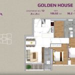 Golden House 2 bedroom layout No.12
