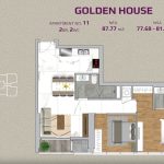 Golden House 2 bedroom layout No.11
