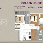 Golden House Sunwah Pearl 2 bedroom layout No.03