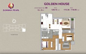 Golden House 3 bedroom layout No.06