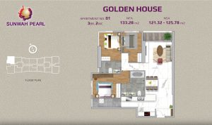 Golden House 3 bedroom layout No.01