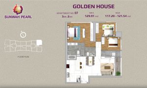 Golden House 3 bedroom layout No.07