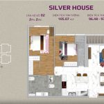 Silver House Sunwah Pearl 2 bedroom layout No.02