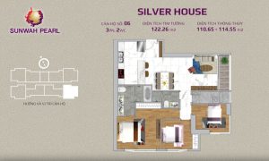 Silver House Sunwah Pearl 3 bedroom layout No.06