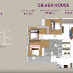 Silver House Sunwah Pearl 3 bedroom layout No.01