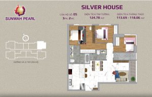 Silver House Sunwah Pearl 3 bedroom layout No.05