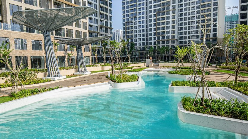 swimming pool in lumiere riverside