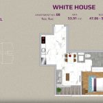 white house layout 1 bedroom apartment No.08