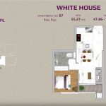 white house layout 1 bedroom apartment No.07