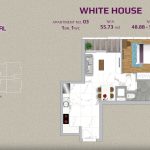 white house layout 1 bedroom apartment No.03