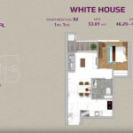 white house layout 1 bedroom apartment No.02